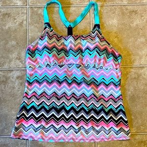 Women’s Plus Size Tankini Swimsuit Top Sz 14/16
